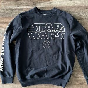 Star Wars Black Crewneck Sweatshirt in Large